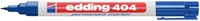 Permanent marker edding 404, rond, 0.75mm, blauw