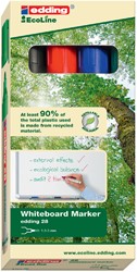 Whiteboardmarker edding 28 EcoLine rond 1.5-3mm assorti set à 4 stuks