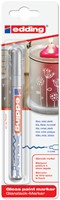 Paintmarker edding 751 op oliebasis 1-2mm zilver blister à 1 stuk