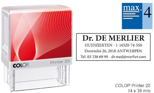 Tekststempel Colop Printer 20 personaliseerbaar