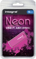 USB stick 2.0 Integral Neon USB-A 16GB roze