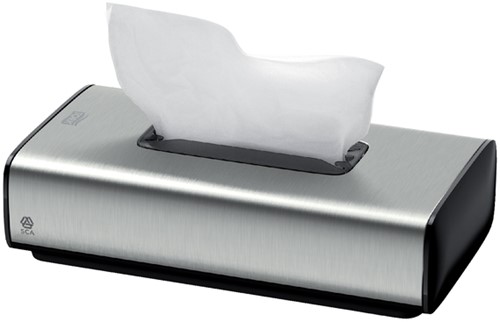 Facial tissuedispenser Tork Image Line zilver 460013-2