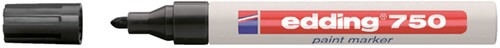 Paintmarker edding 750 op oliebasis 2-4mm zwart