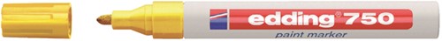 Paintmarker edding 750 op oliebasis 2-4mm geel