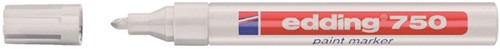 Paintmarker edding 750 op oliebasis 2-4mm wit blister à 1 stuk-2