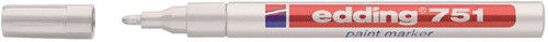 Paintmarker edding 751 op oliebasis 1-2mm wit