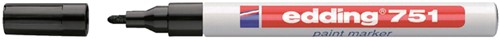 Paintmarker edding 751 op oliebasis 1-2mm zwart blister à 1 stuk-2