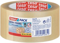 Verpakkingstape tesapack® Ultra Strong, 66mx50mm, transparant