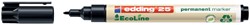 Permanent marker edding 25 Ecoline, rond, 1mm, zwart