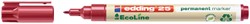 Permanent marker edding 25 Ecoline, rond, 1mm, rood