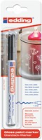 Paintmarker edding 751 op oliebasis 1-2mm zwart blister à 1 stuk