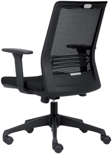 Bureaustoel Euroseats Evora zwart-3