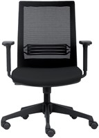 Bureaustoel Euroseats Evora zwart-4