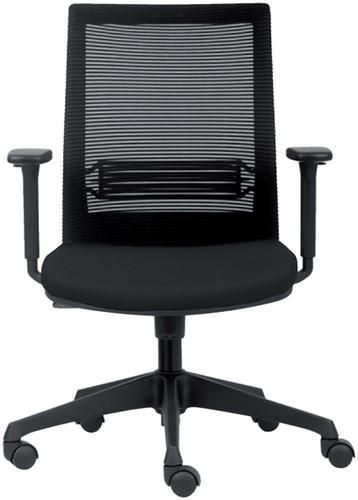 Bureaustoel Euroseats Evora zwart-4