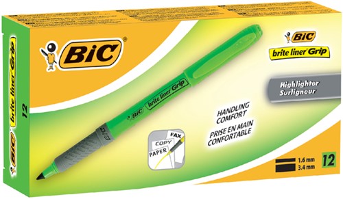 Markeerstift Bic grip groen-3