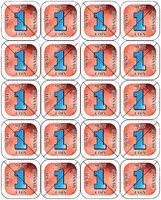 Consumptie breekmunten Combicraft 200 stuks rood