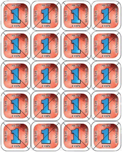 Consumptie breekmunten Combicraft 200 stuks rood