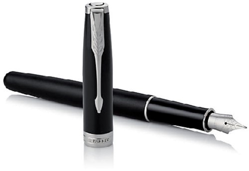 Vulpen Parker Sonnet matte black CT fijn-3