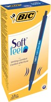 Balpen Bic soft feel grip clic, medium, blauw-2