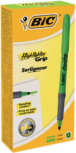 Markeerstift Bic grip groen-2