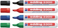 Permanent marker edding 3300, schuin, 1-5mm, assorti, blister à 4 stuks-2