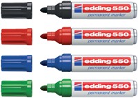 Permanent marker edding 550, rond, 3-4mm, blauw-2