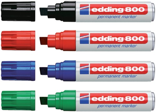 Permanent marker edding 800, schuin, 4-12mm, zwart-2