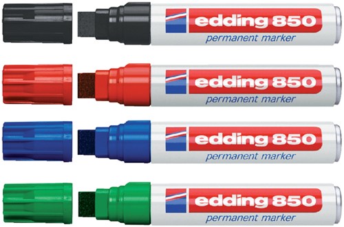 Permanent marker edding 850, blok, 5-16mm, rood-2