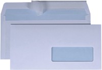 Envelop Quantore 114x229mm venster 4x11cm rechts zelfkevend 50 stuks