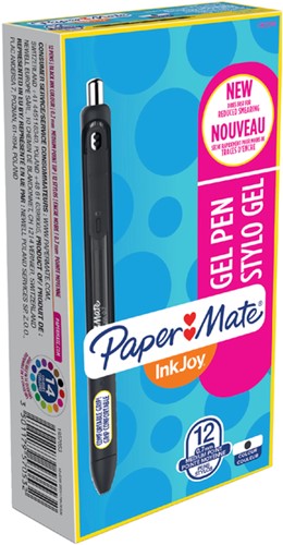 Gelschrijver Paper Mate Inkjoy medium zwart-3