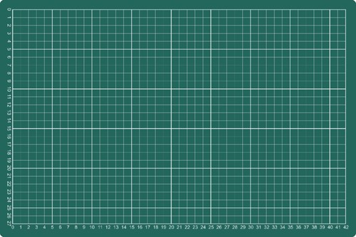 Snijmat A3 450X300mm groen