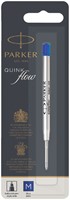 Balpenvulling Parker Quinkflow, medium, blauw, blister à 1 stuk