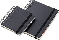 Notitieboek Quantore A6 spiraal lijn 192 pagina's 80gr zwart-2