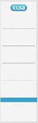 Rugetiket Elba breed 59x190mm zelfklevend wit/blauw 10 stuks