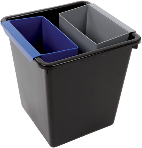 Inzetbak voor vierkante tapse papierbak blauw-2