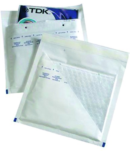 CD envelop Quantore luchtkussen 175x200mm wit 5 stuks