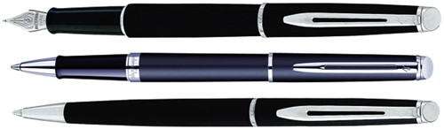 Rollerpen Waterman Hémisphère matte black CT fijn-2