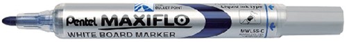 Whiteboardmarker Pentel MWL5S Maxiflo rond 1mm blauw