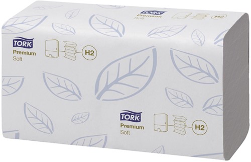 Handdoek Tork H2 Xpress Premium multifold 2-laags 212x340mm 21x110 vel wit 100288-5
