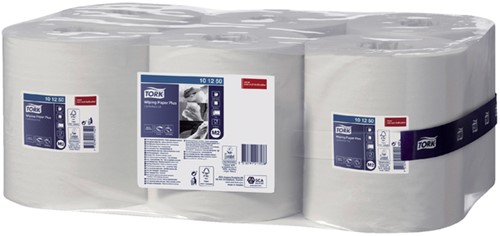 Poetspapier Tork M2 Plus Advanced 2-laags 160m wit 101250-3
