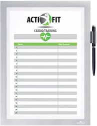 Duraframe Durable 499323 Note A4 zelfklevend zilvergrijs