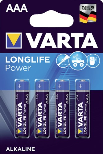 Batterij Varta Longlife Power 4xAAA