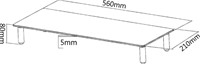 Monitorstandaard Neomounts Monitor10 transparant-2