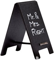 Krijtbord securit mini tafel set 5 stuks zwart-1