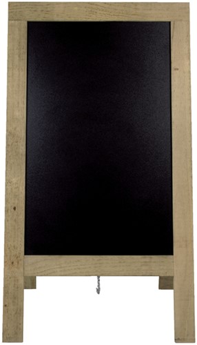 Stoepbord Securit 720x1310x40mm steigerhout