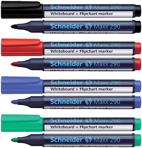 Whiteboardmarker Schneider Maxx 290 rond 2-3mm zwart-2