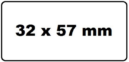 Labeletiket Quantore 11354 57mmx32mm adres wit 1000 stuks-1