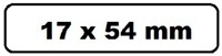 Labeletiket Quantore DK-11204 17x54mm wit 400 stuks-2