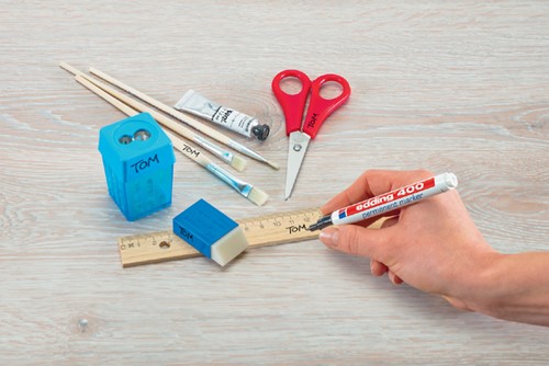 Viltstift edding 400 rond 1mm zwart blister à 4 stuks-3