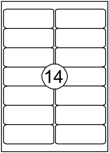 Etiket Quantore 99.1x38.1mm 1400 stuks